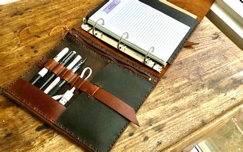 binder organizer personal planner binder organizer handmade leather