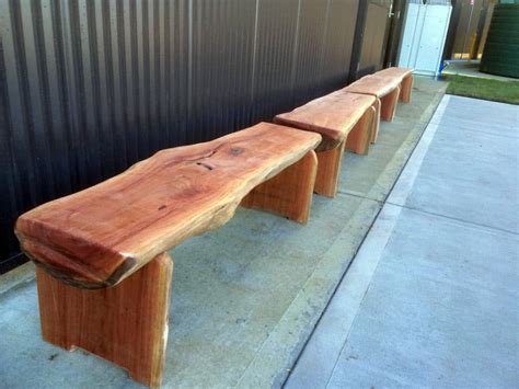 bench seats bloodwood timber timber furniture sydney