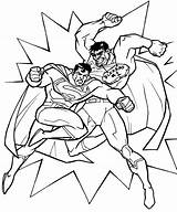 Superman Coloring Pages Bizarro Rocks Vs Printable Color Batman Superhero Hulk Book sketch template