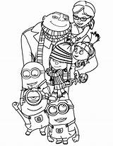 Minions Gru Pages sketch template