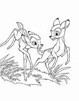 Bambi Amiga Brincando Colorir Tudodesenhos sketch template