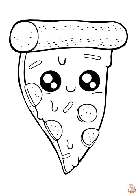 discover fun  creative pizza coloring pages  kids gbcoloring
