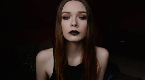 Affordable Grunge Makeup Tutorial With Dark Lips Flawless Matte With