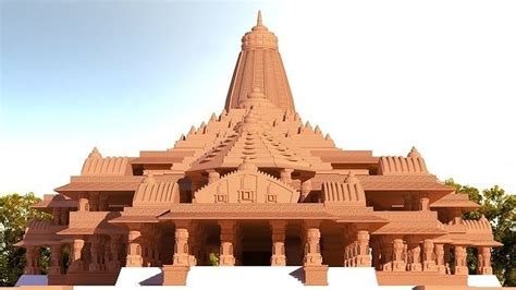 ayodhya ram mandir  model cgtrader