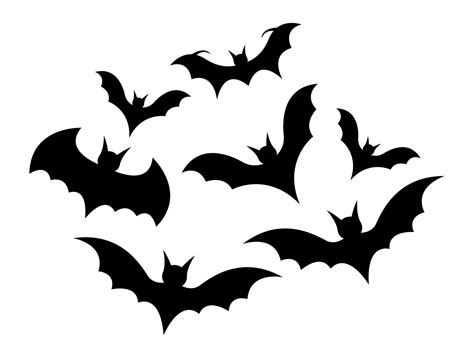 bats  bat stencils printable     printablee