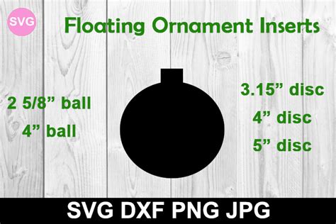 floating ornament insert svgdxf file floating