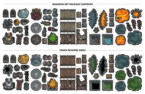 plastic dungeon tile set  tabletop rpg battle maps geek tank games