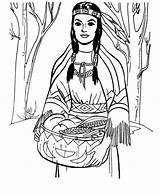 Coloring Pages Nakoma Pocahontas sketch template