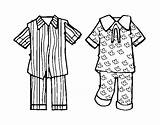 Pajamas Coloring Pajama Coloringcrew Party Kids Pyjama Color Pages Clip Fashion Pijama Dia Do Preschool Colouring Pj Template Activities Da sketch template