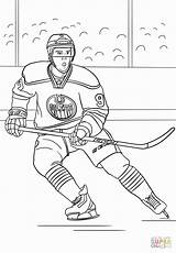 Hockey Mcdavid Connor Coloriage Nhl Oilers Edmonton Rink Colorier Goalie Henrik Lundqvist Supercoloring sketch template