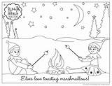Coloring Elves Elf Choose Board Pole North Pages sketch template