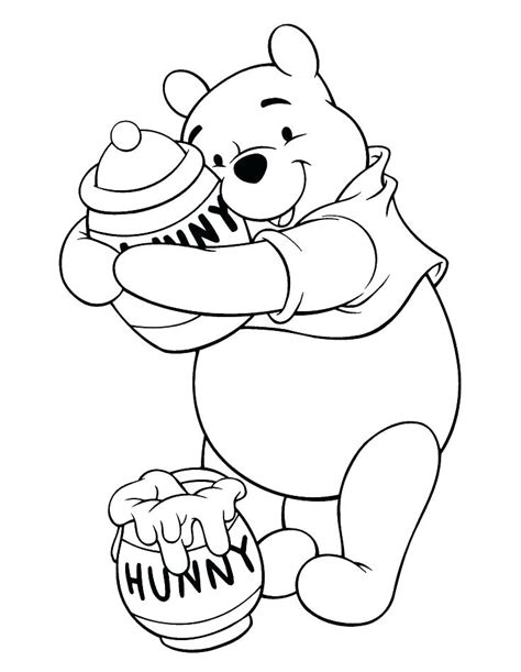 baby pooh bear coloring pages  getcoloringscom  printable