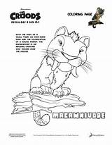 Coloring Croods Pages Sheet Macawnivore Printable Dreamworks Kids Sheets Colouring Printables Fun Animation Dawn Movie Movies Adult Cheetahs Winged Books sketch template