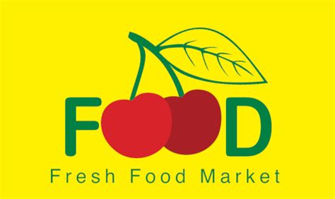 fresh food market logo design  sale payhip