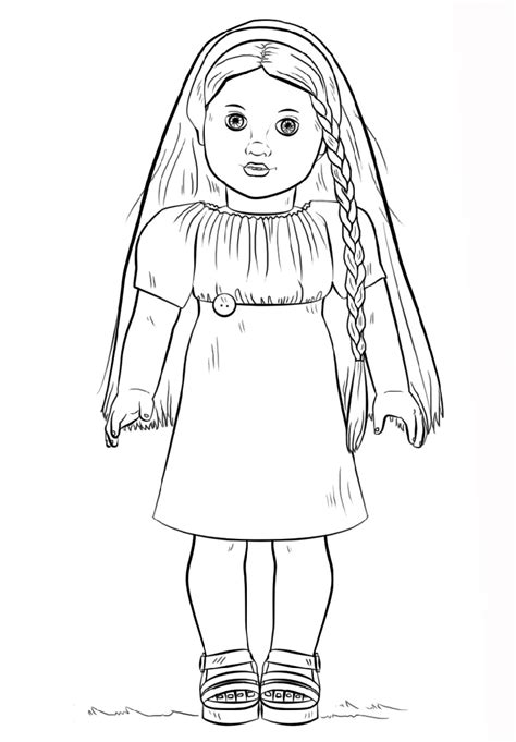 molly american girl pages coloring pages