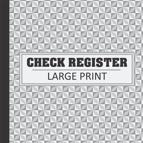 buy large print check register jumbo print  easy  read checkbook