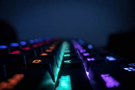 fondos de pantalla teclados rgb oscuro vistoso noche teclado mecanico