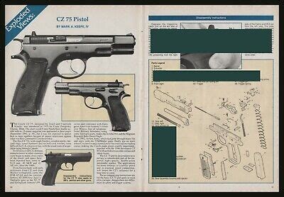 cz  pistol exploded view parts list disassembly assembly  pg article ebay