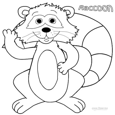 printable raccoon coloring pages  kids coolbkids