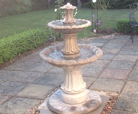 small  tiered barcelona fountain stone garden ornaments garden statues  uk