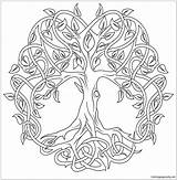 Lebensbaum Colouring Malvorlagen Erwachsene Keltische Baum Kreuz Keltisches Bestcoloringpagesforkids Inspirations Keltischer sketch template