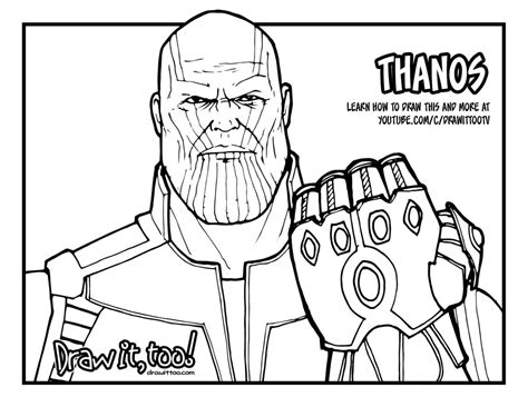 thanos avengers coloring page google search avengers coloring
