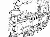 Train Toy Coloring Color Getcolorings sketch template