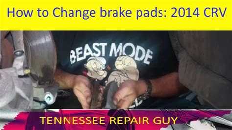 honda cr    change front brake pads youtube