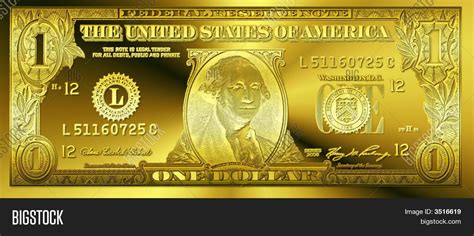 golden  dollar bill image photo  trial bigstock