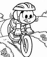 Magali Bicicleta Pintar Turma Andando sketch template