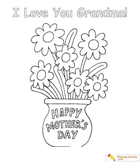 happy mothers day grandma printable