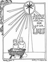 Coloring Pages Printable Advent Nativity Popular sketch template