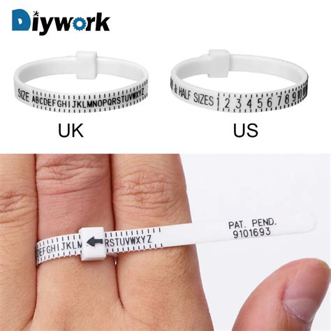 diywork finger gauge  uk ring sizer measure  wedding ring