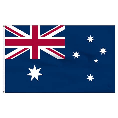 australia 3x5ft nylon flag with pole hem only banner
