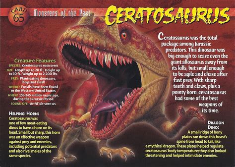 ceratosaurus weird  wild creatures wiki fandom