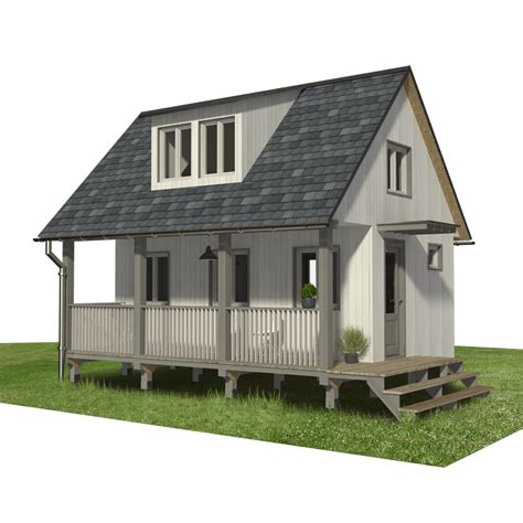 small cabin plans  loft  porch