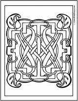 Celtic Coloring Pages Knots Patterns Irish Colorwithfuzzy Leaf Designs Printable Knot Pattern Colouring Adult Scottish Cool Crosses Geometric Fuzzy Pyrography sketch template