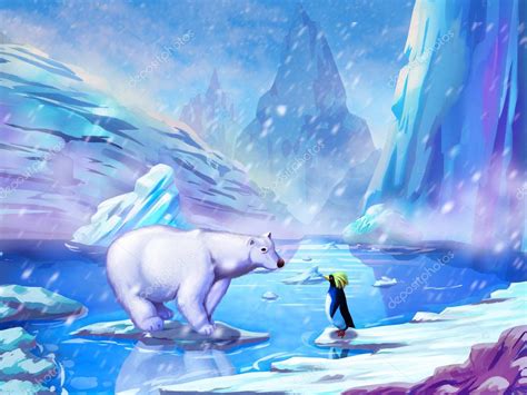 polar bear artwork polar bear penguin fantastic realistic futuristic