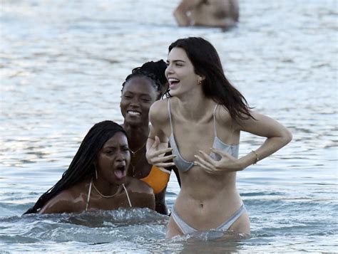Kendall Jenner In Bikini At A Beach In Mykonos Hot