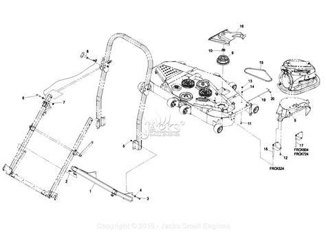 exmark frck sn   parts diagram  mounting components