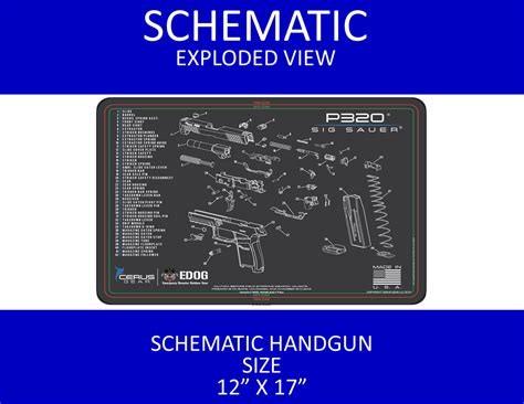 sig p schematic exploded view heavy duty pistol cleaning  pa edog usa