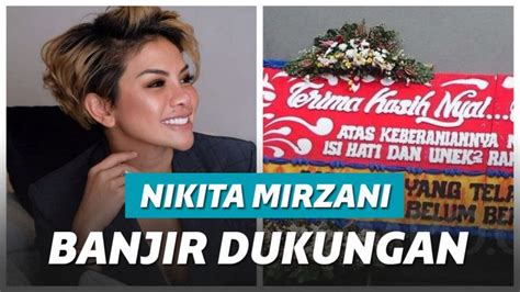 Nikita Mirzani Banjir Dukungan Dan Karangan Bunga