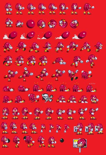 Sonic 3 And Knuckles Npc Knuckles Sprites By