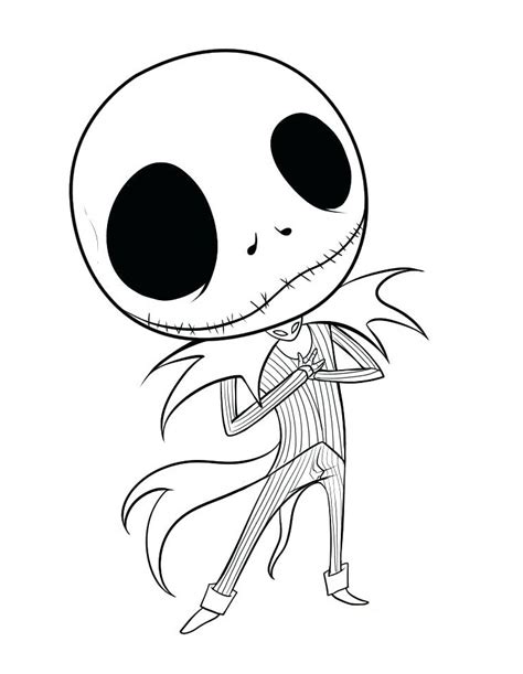 lovely jack skellington coloring page  printable coloring pages