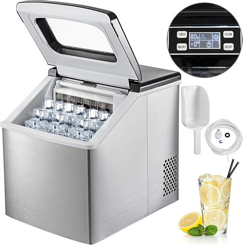 amazoncom vbenlem lbsh portable countertop ice maker stainless
