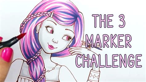 marker challenge coloring pages easy