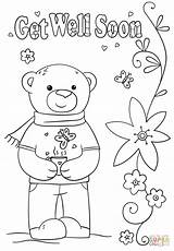 Template Soon Well Coloring Printable Pages Card Funny Kids Print Grandma Cards Printables Color Regard Albanysinsanity Boys Crafts Drawing Bear sketch template
