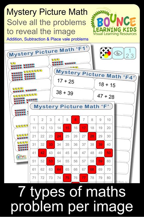math mystery picture worksheets printable worksheet template