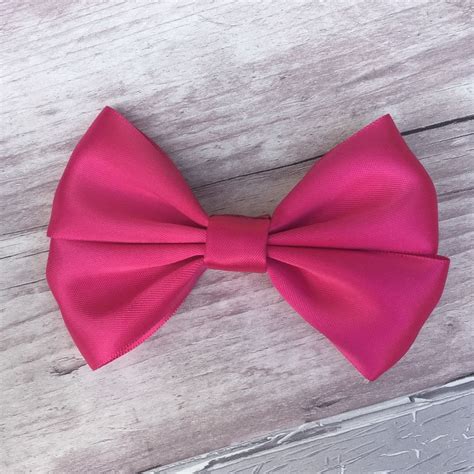 handmade  hair bow   clip hot pink ebay girls hair accessories