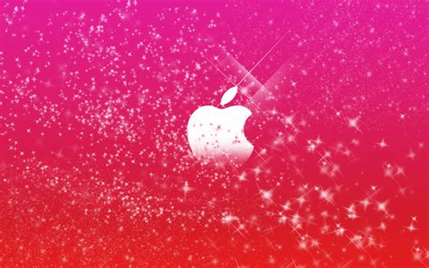 apple logo  pink glitters wallpapers hd wallpapers id
